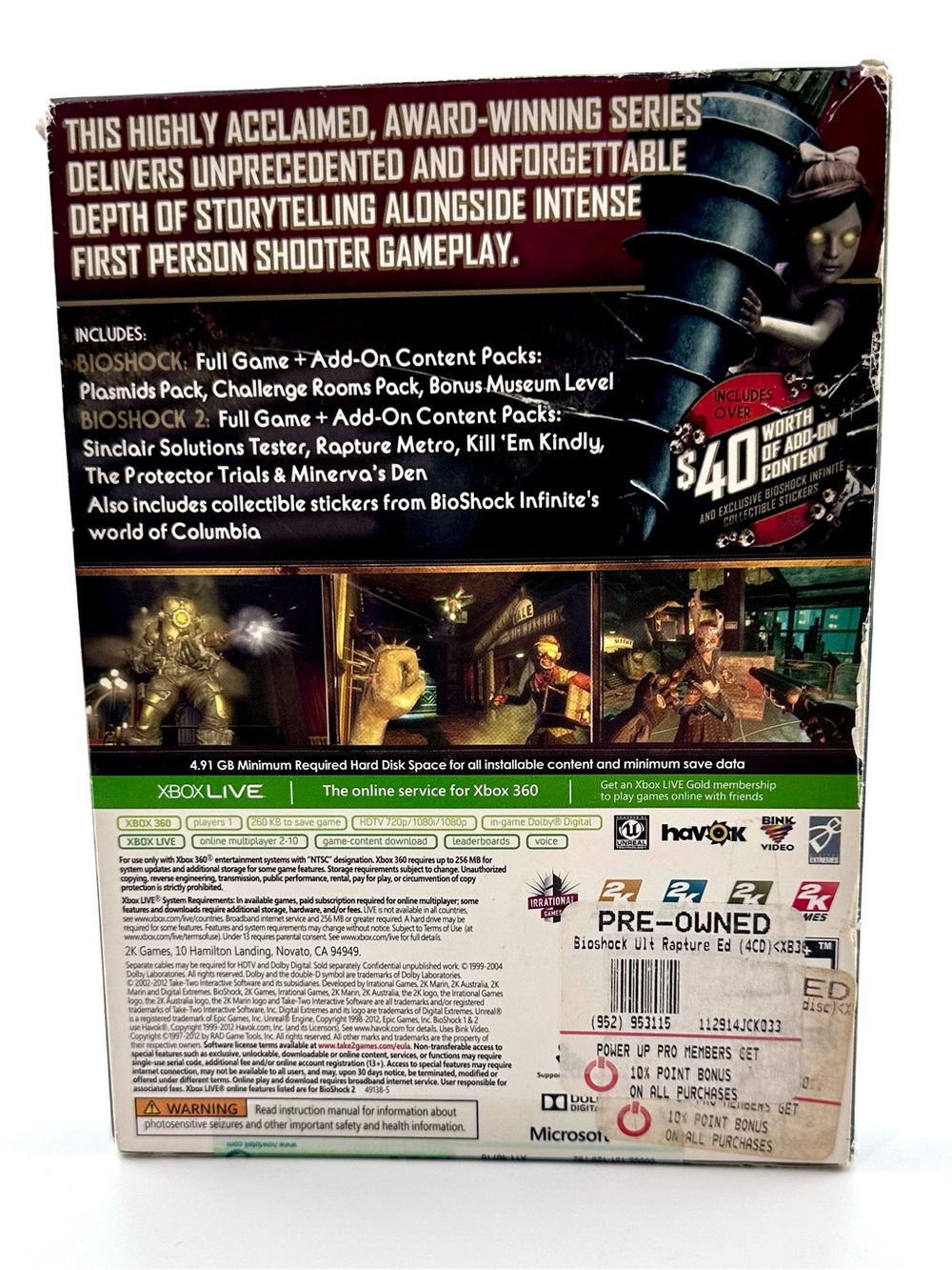 BioShock Ultimate Rapture Edition Xbox 360 Game Compilation - Picture 2 of 7